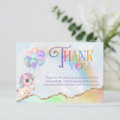 Magische Regenboog Eenhoorn Bedankkaart (Staand voorkant)