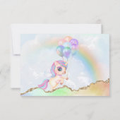 Magische Regenboog Eenhoorn Bedankkaart (Achterkant)