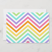 Magische Regenboog Eenhoorn Foto Verjaardag Uitnod Kaart (Achterkant)