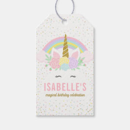 Magische Regenboog Eenhoorn Gift Hang Label Cadeaulabel