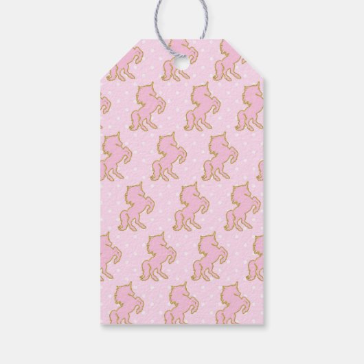 Magische Regenboog Eenhoorn Gift Hang Label Cadeaulabel (Achterkant)