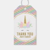Magische Regenboog Eenhoorn Gift Hang Label Cadeaulabel (Voorkant)