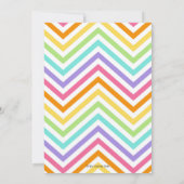 magische regenboog eenhoorn meisje verjaardag uitn kaart (Achterkant)