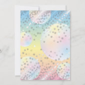 Magische Regenboog Eenhoorn Meisje Verjaardagsfees Kaart (Achterkant)