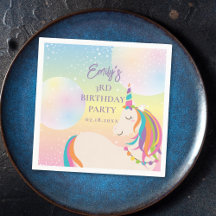 Magische Regenboog Eenhoorn Meisje Verjaardagsfees