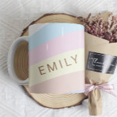 Magische regenboog eenhoorn monogram koffiemok