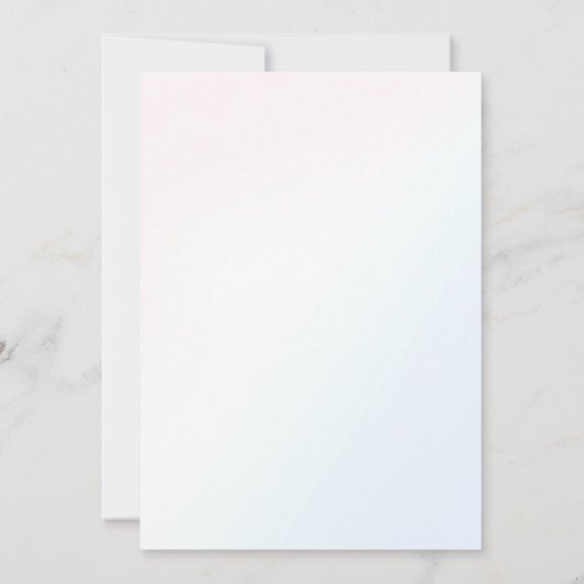 Magische regenboog eenhoorn roze gouden verjaardag bedankkaart (Achterkant)