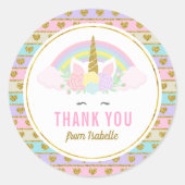 Magische Regenboog Eenhoorn Stickers (Voorkant)