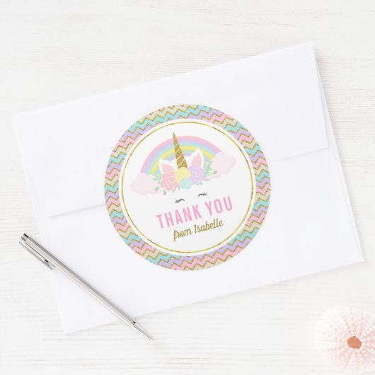 Magische Regenboog Eenhoorn Stickers (Envelop)