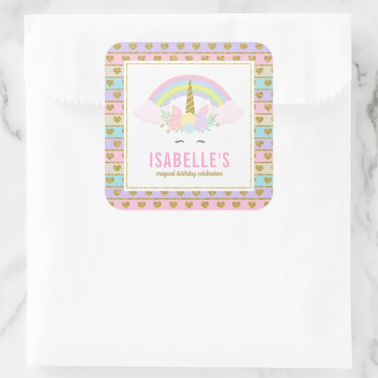 Magische Regenboog Eenhoorn Stickers (Tas)