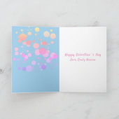 Magische Regenboog Eenhoorn Valentijn`s dag Kaart (Binnen)