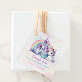 Magische regenboog eenhoorn verjaardag dank u bedankjes labels