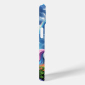 Magische regenboog eenhoorns bloemen landschap Case-Mate iPhone case (Achterkant / Rechts)