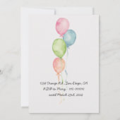 Magische Regenboog en vlinders - Verjaardagsfeest Kaart (Achterkant)