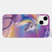 Magische Regenboog Glitter Witte Eenhoorn Sparkles Case-Mate iPhone Case (Achterkant (horizontaal))