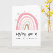 Magische regenboog Kaart (Gele Bloem)