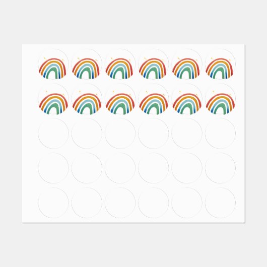 Magische Regenboog Labels (Vel)