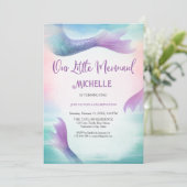 Magische Regenboog Onze Kleine Zeemeermin Onder de Kaart (Staand voorkant)