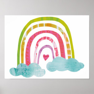 Magische regenboog poster