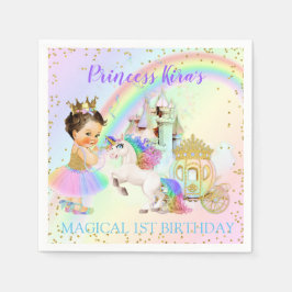 Magische Regenboog Prinsessen Kasteel Koets Eenhoo Servet