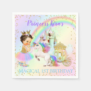 Magische Regenboog Prinsessen Kasteel Koets Eenhoo Servet