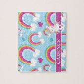 Magische regenboog Unicorn - Aangepaste Kinderen Legpuzzel (Verticaal)