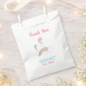 Magische regenboog Unicorn Birthday Bedankzakje (Geknipt)