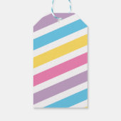 Magische regenboog Unicorn Birthday Cadeaulabel (Achterkant)