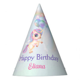 Magische regenboog Unicorn Birthday Feesthoedjes