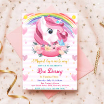 Magische regenboog Unicorn Birthday
