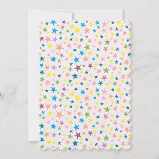 Magische regenboog Unicorn Birthday Kaart (Achterkant)