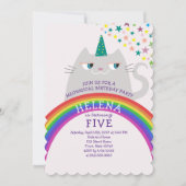 Magische regenboog Unicorn Birthday Kaart (Voorkant)