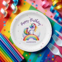 Magische regenboog Unicorn Birthday