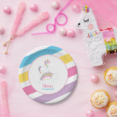 Magische regenboog Unicorn Birthday Papieren Bordje (Feest)