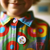 Magische regenboog Unicorn Birthday Ronde Button 7,6 Cm