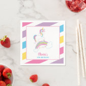 Magische regenboog Unicorn Birthday Servetten (Insitu)