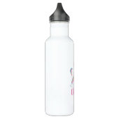 Magische regenboog Unicorn gepersonaliseerd Waterfles (Links)