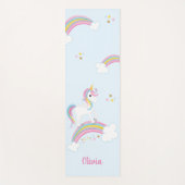 Magische regenboog Unicorn gepersonaliseerd Yogamat (Voorkant)