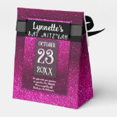 Magische regenboog Unicorn Glitter Whimsical Bedankdoosjes (Achterkant)