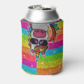 Magische regenboog Unicorn Glitter Whimsical Blikjeskoeler (Blikje Achterkant)