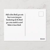 Magische regenboog Unicorn Glitter Whimsical Briefkaart (Achterkant)