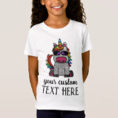 Magische regenboog Unicorn Glitter Whimsical T-shirt (Voorkant)