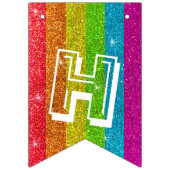 Magische regenboog Unicorn Glitter Whimsical Vlaggetjes (Tweede vlag)