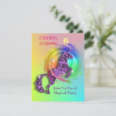 Magische regenboog Unicorn Kaart (Staand voorkant)