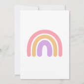 Magische regenboog Unicorn roze pastel Birthday Kaart (Achterkant)