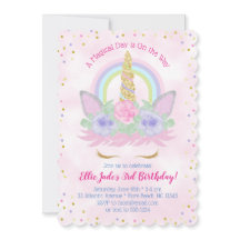 Magische regenboog Unicorn Waterverf Roze verjaard