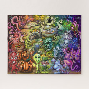Magische regenboog van wezens legpuzzel