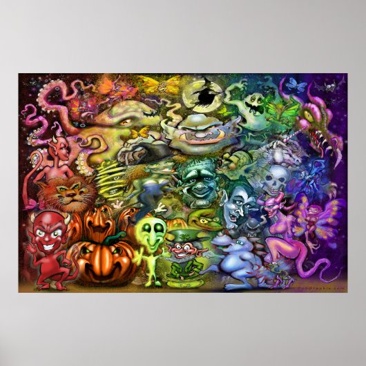 Magische Regenboog van Wezens Poster (Voorkant)