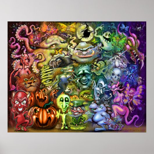 Magische Regenboog van Wezens Poster (Voorkant)