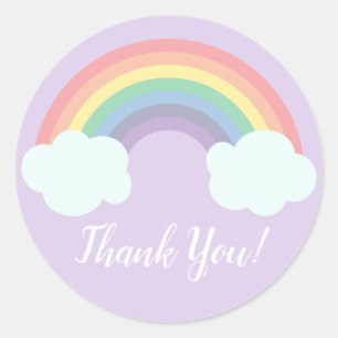 Magische Regenboog Verjaardagsgunst Ronde Sticker